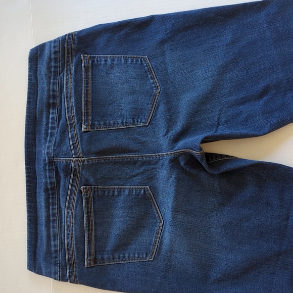 Style & Co. Straight Leg Distressed Whiskering Jeans XL Blue - Picture 7 of 16